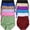 6 Pack: Colors Galore, variant on ToBeInStyle Women's Pack of 6 High-Rise Girdle Panties - Classic Assortment - S