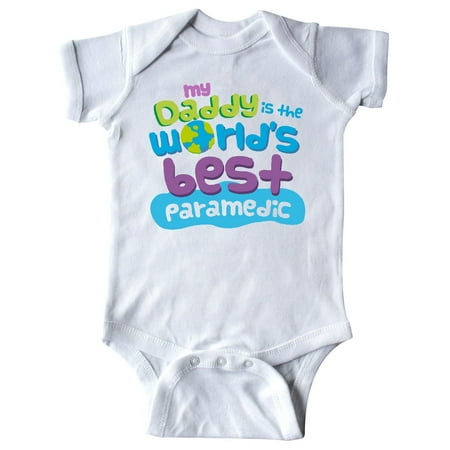 Inktastic My Daddy is the Worlds Best Paramedic Infant (Best Paramedics In The World)