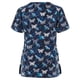 thumbnail image 2 of Pntutb Blusa de uniforme de trabajo con cuello en V y manga corta para mujer Pntutb Pntutb-5454, 2 of 3