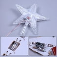 thumbnail image 3 of LED Light Up Christmas Tree Topper Star Xmas Party Ornaments Home Decor, 3 of 7
