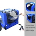 thumbnail image 3 of APETHS Bike Trailer, Foldable Dog Carriers Pet Stroller Bicycle Trailer, Bicycle Cargo Trailer for Small and Medium Dogs, Blue, 3 of 7