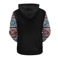 thumbnail image 3 of DDAPJ pyju Mens Western Aztec Hoodies African Dashiki Printed Hooded Sweatshirt Oversized Casual Pocket Hoodie Novelty Graphic Pullover Sweatshirts with Pocket Prime s Today Black#1 L, 3 of 4