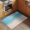 thumbnail image 3 of Summer Ocean 2x3 Area Rugs for Living Room, Modern Blue Beach Waves Blue Sky Non Slip Floor Mat Washable Low-Profile Indoor Carpet for Bedroom, Dining Room, Bathroom, 3 of 9