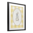 thumbnail image 2 of Stupell Industries Farmhouse Little Bunny on Yellow Gingham Black Framed Print Under Glass, 13 x 16, by The Paper Curator, 2 of 8