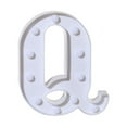 thumbnail image 2 of COFEST Home Decor,Alphabet Led Letter Lights Light Up White Plastic Letters Standing Hanging A-M & Q, 2 of 7