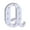Q, variant on Zeceouar Alphabet LED Letter Lights Light Up White Plastic Letters Standing Hanging A-M &