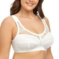 thumbnail image 2 of Women's Lace Wirefree Bra Full Figure Plus Size Lift Support Unlined Minimizer 36DD, 2 of 9