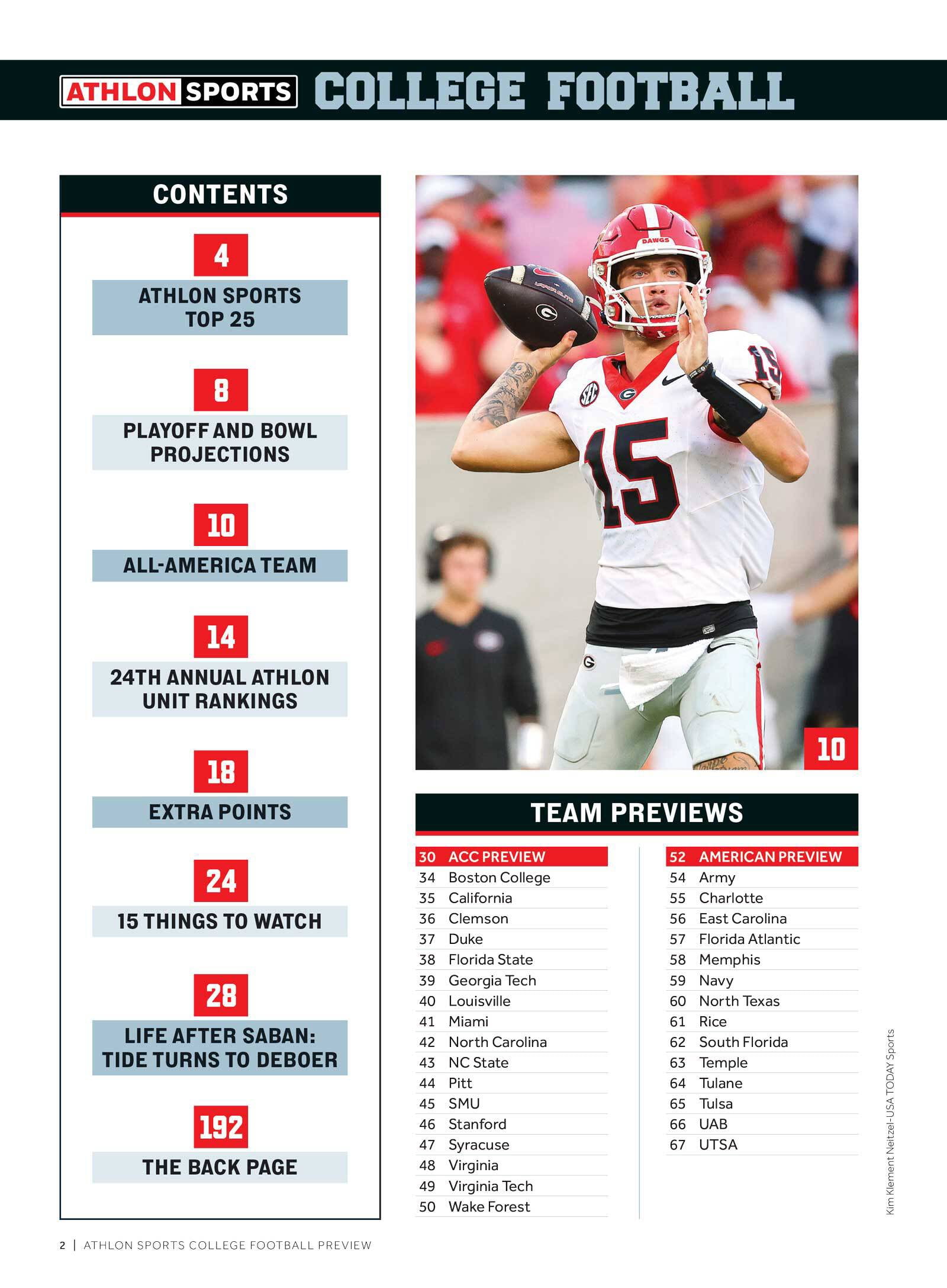College Football Preview - Athlon Sports: 134 FBS Teams Previews, Life After Saban, Top 25 Playoff Predictions, CFP Expansion, Realignment, NIL/Portal Strategy, Key Storylines, Unit Rankings More!