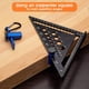 thumbnail image 3 of Medidores de escalera altos para enmarcar cuadrado con soporte y mosquetón, herramienta de perillas de diseño de larguero de escalera para carpintería, sierra circular (azul), 3 of 5