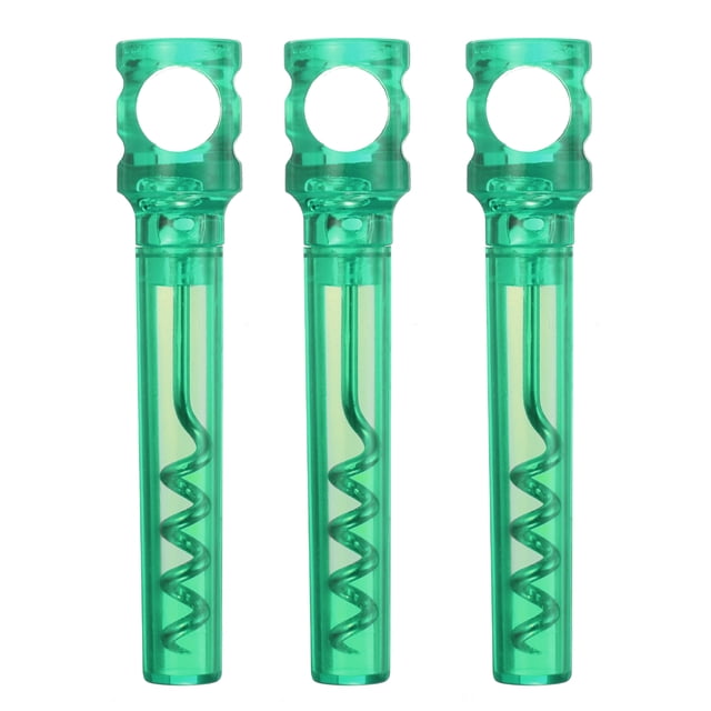 3uds 4.2 Viaje Sacacorchos Bolsillo Sacacorchos Portátil Vino Abridor Plástico Mini Vino Corcho Abridor para Campamento Viajar, Claro Verde