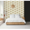 thumbnail image 2 of Jen Hewett StrawFlower Mustard Grey Peel & Stick Wallpaper, 2 of 4
