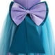 thumbnail image 3 of Vestido para niña Vestido de niña Vestido de princesa con lazo de malla abullonada de sirena, 3 of 4