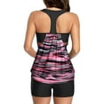 thumbnail image 4 of Plus Size Tankini for Women Sexy Casual Swimsuits with Swim Shorts Two Piece Bathing Suits, 4 of 6