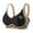 Black, variant on Womens Plus Size Seamless Bras Rhinestone Full Coverage Wireless Bralette Color Block Everyday T-Shirt Bras, 46/105B Blue