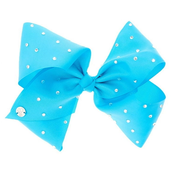 JoJo Siwa Large Rhinestone Blue Signature Hair Bow