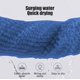 thumbnail image 5 of Toalla De Baño, Suave Como El Terciopelo, Gruesa Y Absorbente, De Secado Rápido, Para El Hogar Y La Playa, Azul, 5 of 8