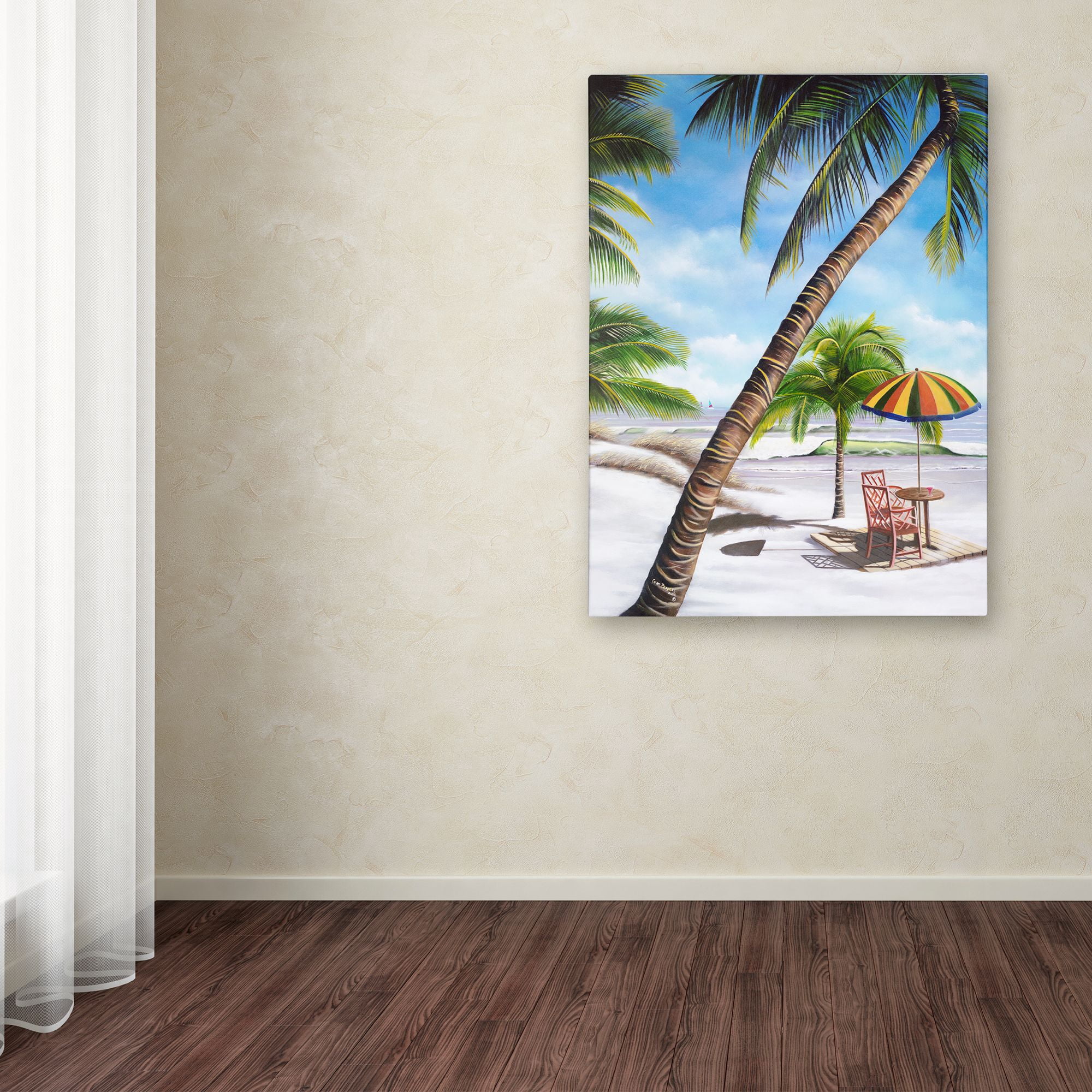 Trademark Fine Art 'Palm Beach' Canvas Art by Geno Peoples