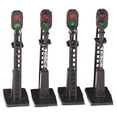 thumbnail image 2 of Bachmann - Non-Operating Block Signal -- Black pkg(4) - HO, 2 of 2