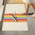 thumbnail image 2 of Yayeee Bath Rug for Bathroom Floor Non Slip Contour Fluffy Soft Absorbent Mat, 20"x24", Colorful Plane, 2 of 7