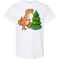 thumbnail image 3 of Inktastic Tyrannosaurus Rex Decorating Christmas Tree T-Shirt, 3 of 5