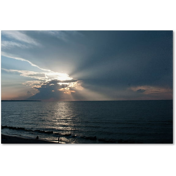 Trademark Fine Art "Waiting for Sunset" Canvas Art by Kurt Shaffer
