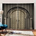 thumbnail image 3 of Cortina de puerta Divisor de poliéster Partition de tela Cortinas de tela Ornamento Máquina lavable cortinas para sala de estar Dormitorio Baño S 2 piezas Inevent HA010867-01, 3 of 7