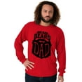 thumbnail image 4 of Big Bad Beard Dad Fathers Day Gift Men's Long Sleeve Tee T Shirt Brisco Brands L, 4 of 6