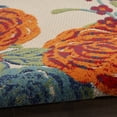 thumbnail image 6 of Nourison Aloha Floral Bordered Flatweave High-Low Indoor Outdoor Runner Rug Ivory Multicolor 2' x 6', 6 of 9