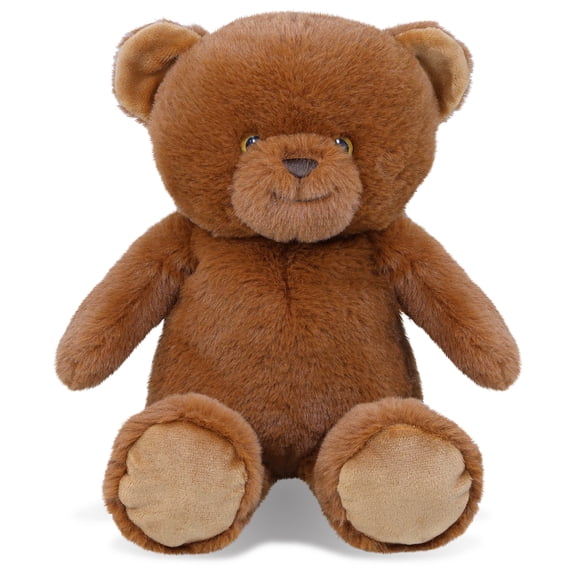 DolliBu Brown Bear Stuffed Animal - Super Soft Huggable Brown Wild Animal Bear Plush Toy Gift for Kids and Adults - 10 Inches