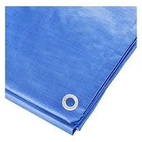 25x25 Blue Tarp - All Purpose Water Proof Cover - Heavy Duty Boat, Car, ATV Tarp - Weather Resistant - ATE Tools