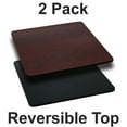 thumbnail image 3 of Flash Furniture 2 Pack 36'' Square Table Top with Black or Mahogany Reversible Laminate Top, 3 of 5