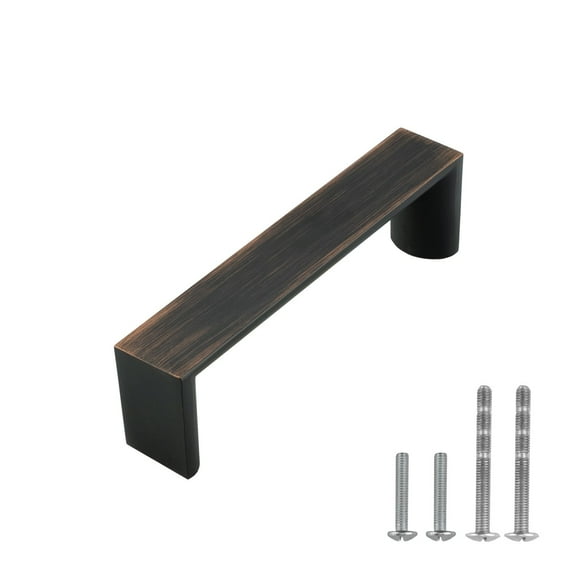 Modket MH1637 Traditional Classic Kitchen Cabinet Pull Handle — 4-1/8" Overall Length, 3-3/4" (96mm) Hole Centers, Oil Rubbed Bronze — 1 Pack