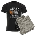 thumbnail image 6 of CafePress - Crazy Cat Lady Men's Dark Pajamas - Men's Dark Loose Fit Cotton Pajama Set, 6 of 7