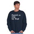 thumbnail image 4 of Funny There's A Nap For That Joke Unisex Plus Fleece Graphic Sweatshirt Brisco Brands 4X, 4 of 5