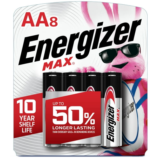 MAX AA Batteries (8 Pack), Double A Batteries -