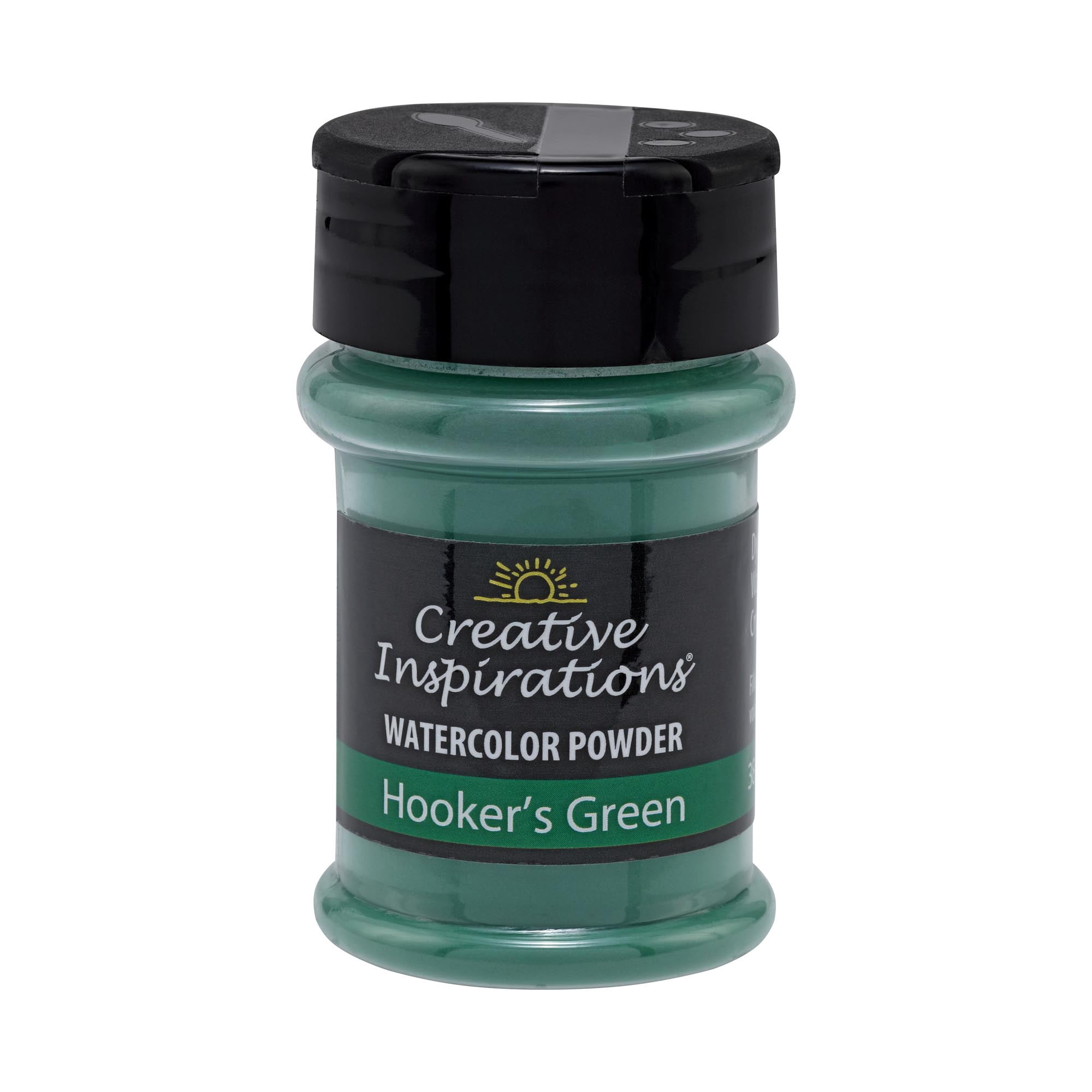Creative Inspirations Powder Watercolor Paint 3 Pack - 38g Shaker Bottle, Hookers Green - Dye-Based Water-Soluble Crystalline Pigments - Non-Toxic, Perfect for Abstract and Spontaneous Effects