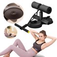 thumbnail image 4 of Asistente para sentarse ejercicio para adelgazar y rizar los músculos abdominales ayuda para ejercicios con ventosa ajustable ([Negro] - ventosas dobles polos dobles), 4 of 9