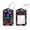 multicolored 3, variant on PhooArto 2 PCS Luggage Tag for Suitcase Bag Tags for Backpacks Baggage Handbag School Instrument Tag Label, Blue Splatter Dots Pattern