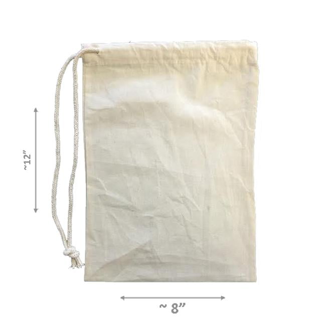 Earthwise Shoe Storage Bags 100 Cotton with Drawstring For Men