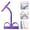 Purple, variant on Multifunction Pedal Resistance Band, Durable 6-Tube Pedal Pull & Stretch Band for Arms, Legs, Waist, Back, and Chest Training