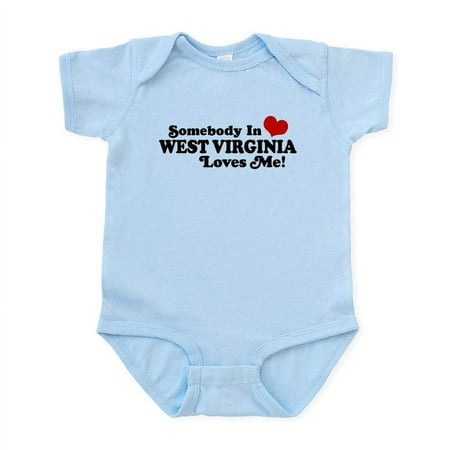 

CafePress - Somebody In West Virginia Loves Me Infant Bodysuit - Baby Light Bodysuit Size Newborn - 24 Months