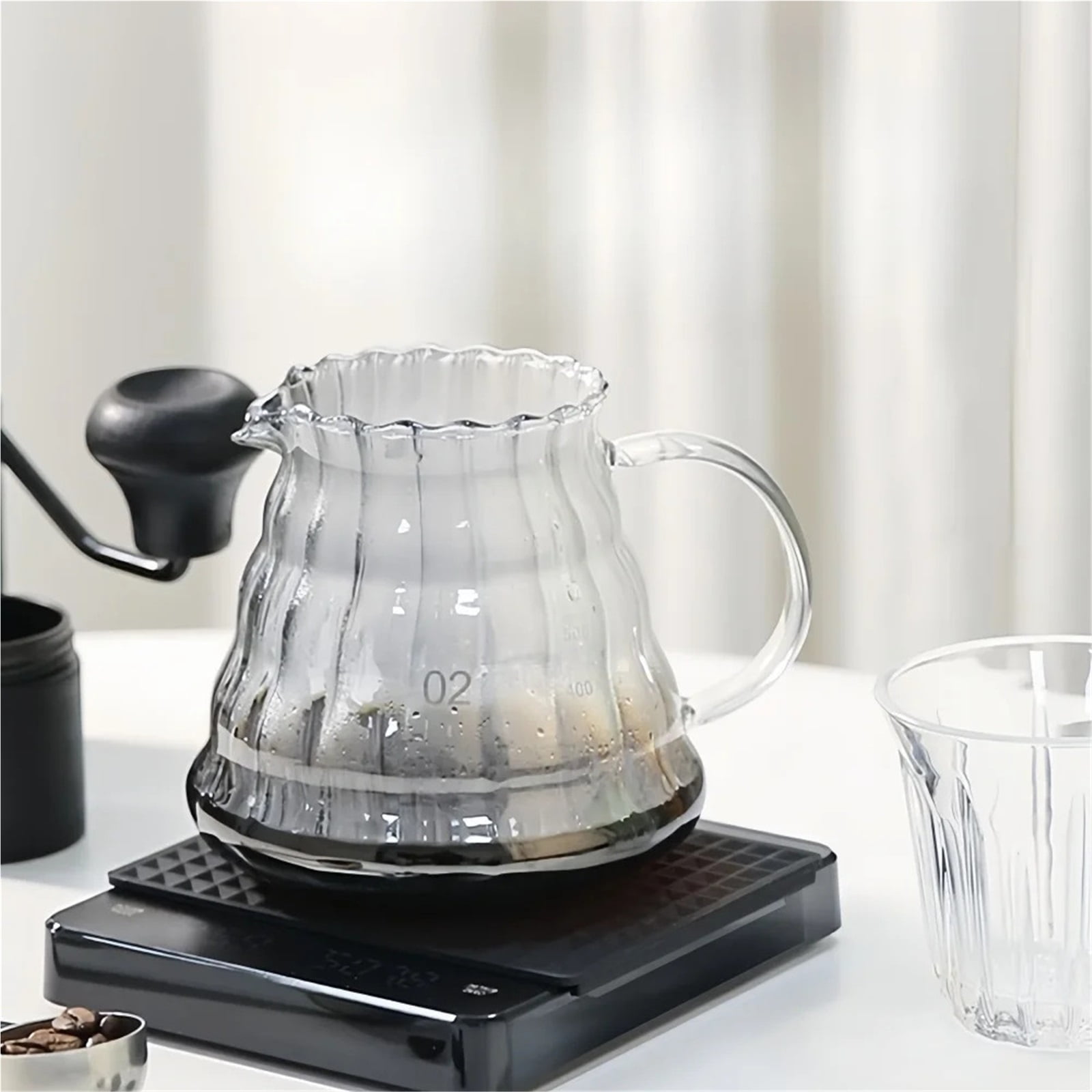 3kg/0.1g Electronic Coffee Scale with Waterproof Pad LED Display Home Coffee ,Easy to Operate