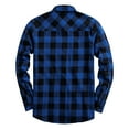 thumbnail image 2 of Mens Flannel Plaid Shirts Regual Fit Casual Long Sleeve Button Down Fleece Shirts, 2 of 6