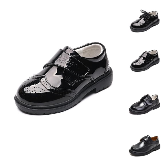 Boys Footwear Boys' Sneakers Boys Sneakers For Weddings And Performances Stylish British Dress Shoes For School Age 3.5 To 14 Years Elegant Footwear For Formal Occasions