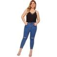 thumbnail image 4 of Camisola sin mangas con escote en V y ribete de encaje con tirantes finos para mujer, 4 of 5