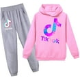 thumbnail image 1 of Sudadera con capucha conjunto Casual novedad sudadera 2 piezas ropa de moda para niñas niños Xemadio WRMH-138-140, 1 of 5