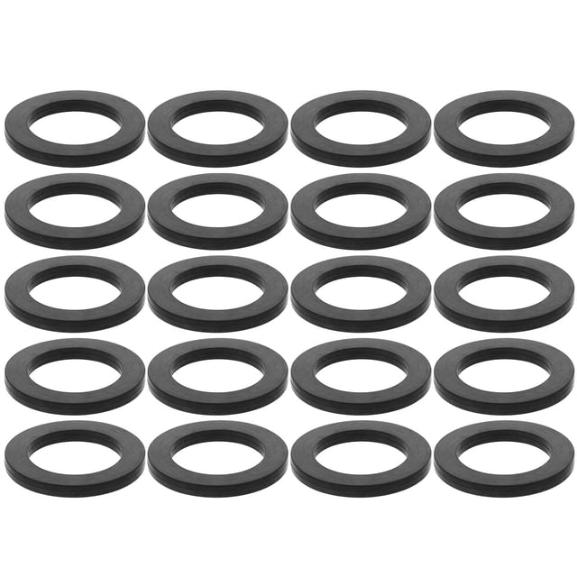 Minkissy 20Set Rubber Washers For Plumbing Black Gaskets Sealing Hose Gasket