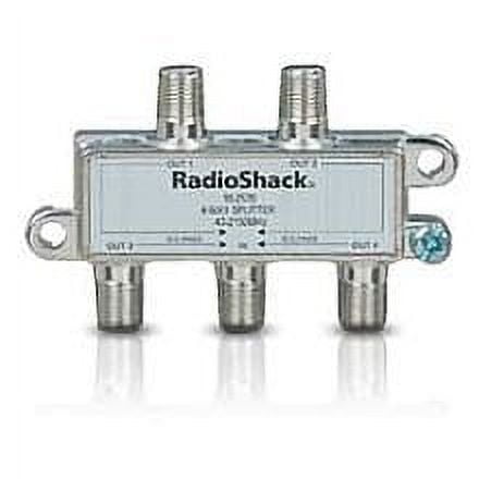 RadioShack 4 Way Satellite Splitter 75 Ohm Compatible W/ Most Digital Satellites