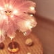 thumbnail image 5 of Lámpara de mesa con plumas | Luz nocturna LED con pilas y alimentación por USB | Lámpara de noche portátil para dormitorio, sala de estar, bodas, fiestas o decoración navideña, 5 of 7