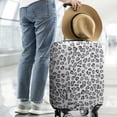 thumbnail image 2 of White and Gray Of Leopard Print Luggage Cover Fashion Suitcase Cover Baggage Covers Fit 25-28 Inch Luggage (Go Travel), 2 of 5